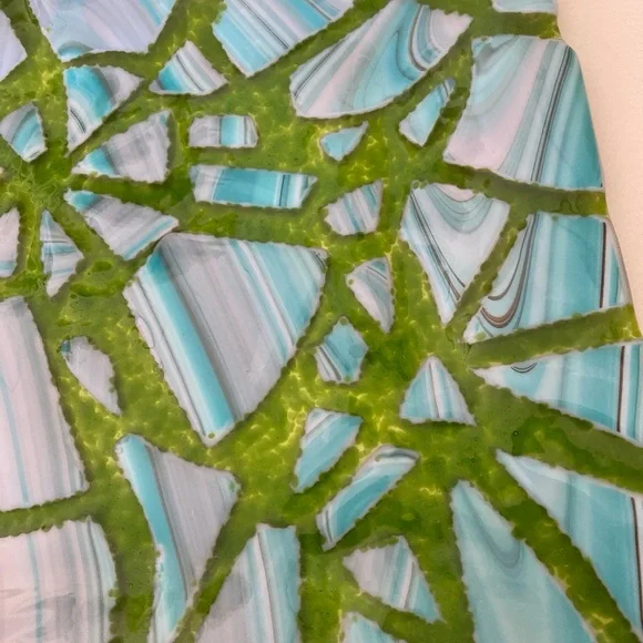Fused Art Glass Platter - Picture 4 of 5